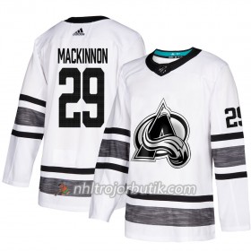 Män Ishockey Colorado Avalanche tröja Nathan MacKinnon 29 Vit 2019 All-Star Adidas Authentic
